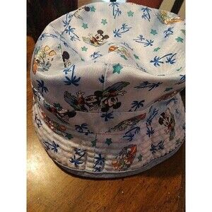 Disney Reversible Donald Surf Mickey Mouse Kids Youth Bucket Hat Summer beach